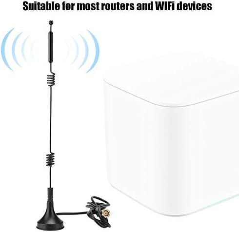 Antena de hélice dupla de roteador Wi-Fi omnidirecional com suporte de dupla banda de 12dbi de alto ganho 2,4/5GHz 2,4/5,8 GHz WiFi de banda dupla adequada e dispositivos Wi-Fi