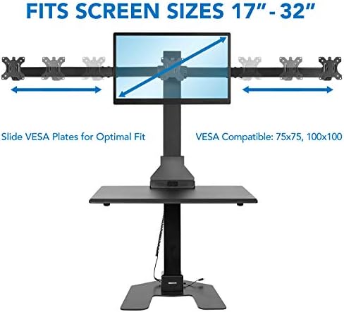 MONTAGEM! Conversor de mesa elétrica de monitor triplo | Altura ajustável Sit-Stand Converter Desk for Home, Office | Estação