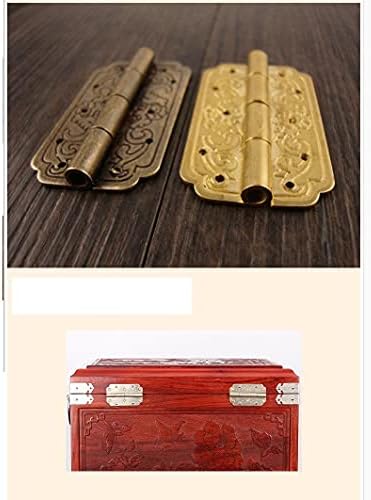 Ganfanren 2 pcs depende de ouro de ferro decorativo de jóias de madeira vintage caixas de vinho acessórios de mobiliário