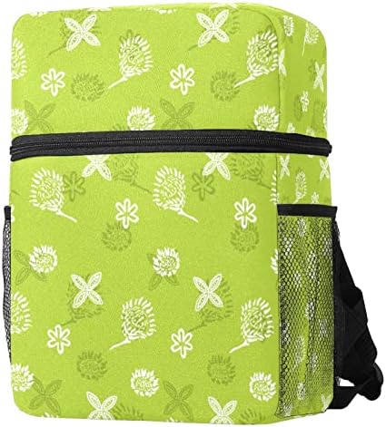 VBFOFBV UNISSISEX Adult Backpack com para o trabalho de viagem, Flor Flor Green Abstract Floral