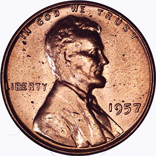 1957 Lincoln Wheat Cent 1c Brilliant Uncirculou