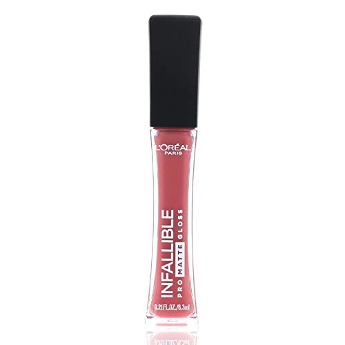 L'Oréal Paris Infalível Lip Pro Matte Gloss, Nude Allure, 2 contagem