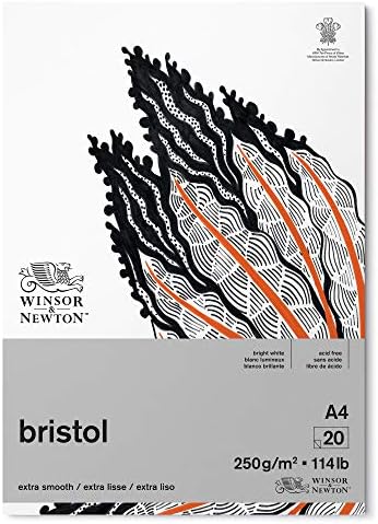 Papel de desenho Winsor & Newton, A4, branco brilhante