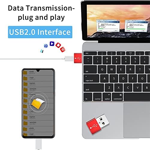 Adaptador de ondas de caixa compatível com Xiaomi 12s Ultra-USB-A para C PortChanger, USB tipo C OTG USB-A Converter Data de carregamento