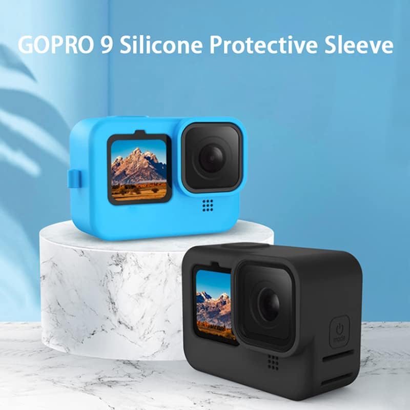 Compatível com a capa da caixa de proteção da manga de silicone da GoPro Hero 10 para a GoPro Hero 9
