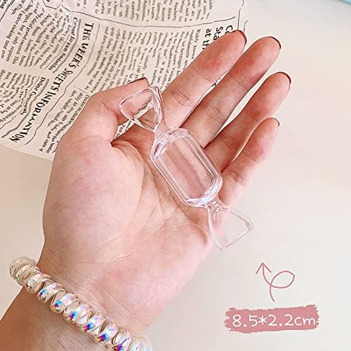 Caixas de presente Jóias pequenas caixa de jóias em forma de doces transparente Mini Cutriente de joalheria portátil Cute