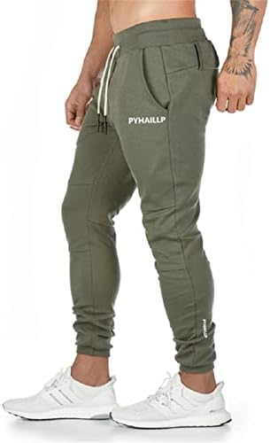 Pyhaillp masspantes de moletom calças de corredor com bolsos com zíper para atletas de ginástica de ginástica atlética