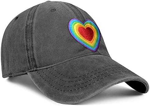 Chapéu de caminhoneiro arco -íris de orgulho para homens e mulheres, chapéus de beisebol bordados LGBT Gretos de boné de beisebol