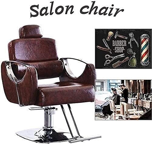 Estilo de salão de barbeiro giratório qlazo, cadeira de cadeira hidráulica assento de assento de beleza cadeira hidráulica