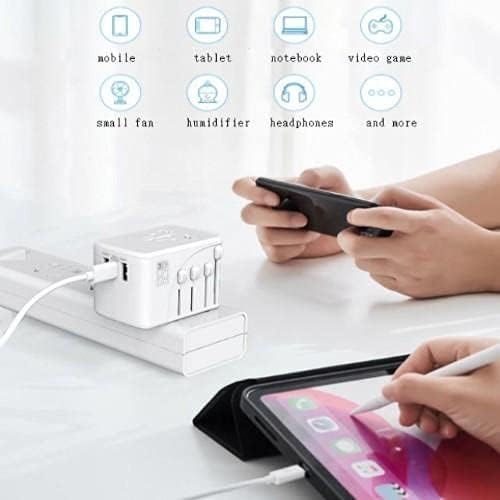 Charger de ondas de caixa compatível com Blu C6L - Carregador Internacional de Muralha PD, 3 Adaptador de cobrança internacional