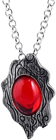 Game Devil May Cry Cry Dante's Amulet Colar Pingente de cristal vermelho presente para homens Mulheres