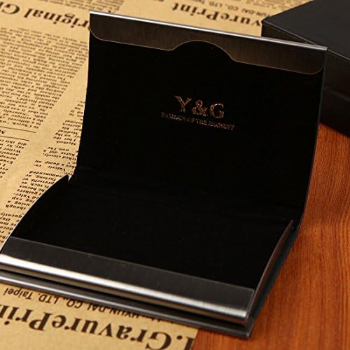 Moda masculina de Y&G Caso de cartão de cartão de visita lados