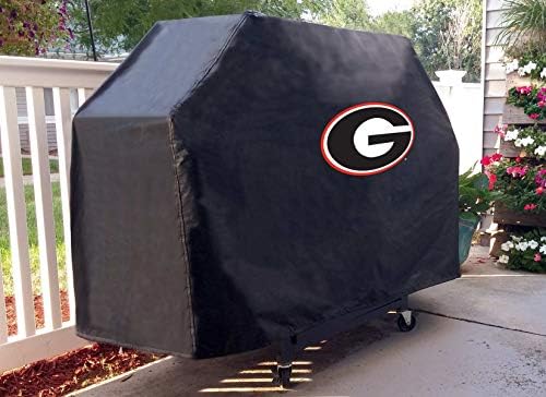 Georgia Bulldogs HBS Black G Campa de churrasqueira em vinil pesada ao ar livre