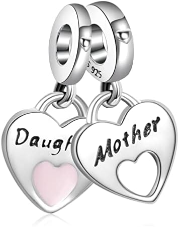 Annmors Jewelry Family Charms for Woman-925 Sterling Silver Dangle Pinging Bead com zirconia cúbica, miçangas de jóias meninas
