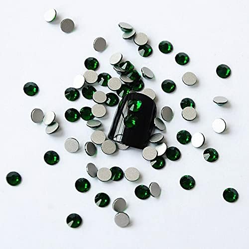 Precificando Emerald 2000non Hotfix Glue On Flatback Rhinestones Glass Glitter Glitter Diy Design para Decorações de Arte das Unhas