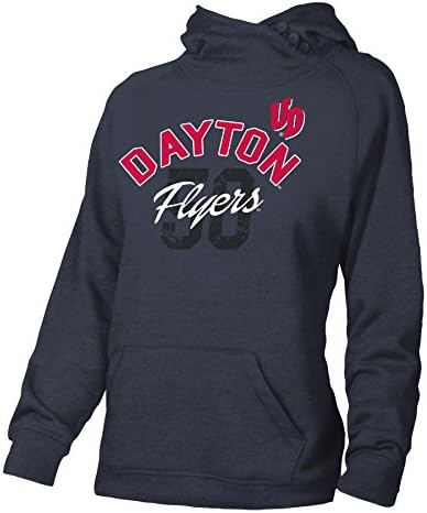 NCAA Dayton Flyers W ASYUM Redux Hood, Heather da Marinha, Pequeno