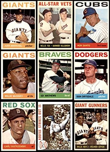 1964 Topps Baseball próximo ao conjunto completo VG/Ex+