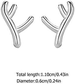 PretyZoom 3 Pares Recursos de Natal Brincho de rena Garanta hipoalergênica Brincos de presente de natal para meninas