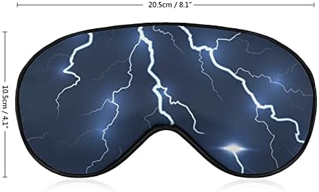 Thunder Flash Strike Sleep Máscara de olho de olho impressa com a venda macia com a tira ajustável Strap Night Eyeshade Travel Trap