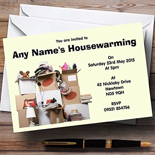 Caixas Novas Partimento para casa em casa convites personalizados