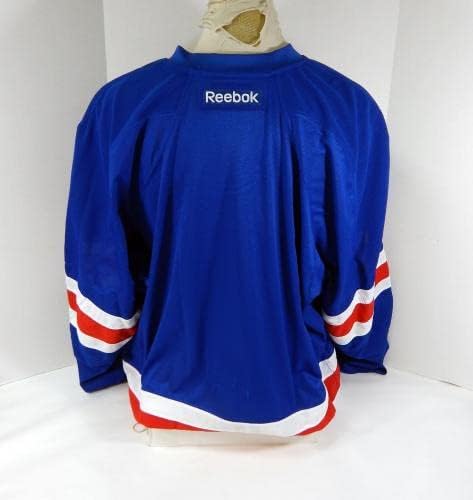New York Rangers Blank Game emitido Jersey Blue Home Reebok 58 DP40435 - Jogo usado NHL Jerseys