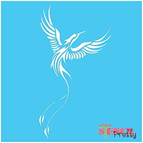 Firebird Phoenix Furniture & Wall Stencil Best Vinyl Grandes estênceis para pintar em madeira, tela, parede, etc. Multipack