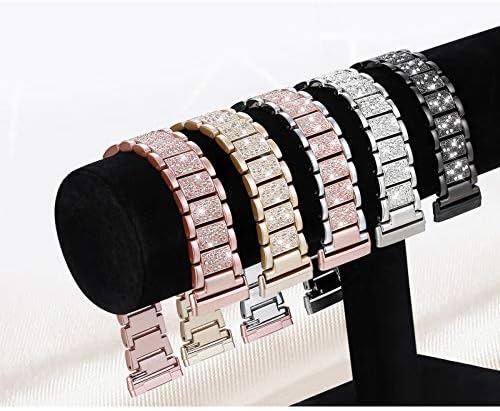 Mtozon Bling Bands Compatível com Fitbit Sense 2/Sense/Versa 4/Versa 3, Women Substitui Wrists Pulseira luxuosa e elegante para