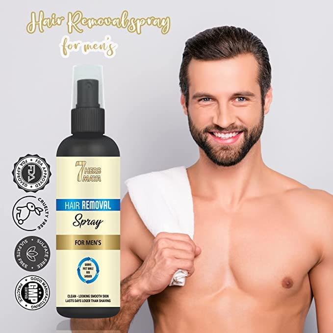Spray de remoção de cabelo para homens | Ensaio para usar, resultando rápido spray de removedor de cabelo | Creme de remoção de cabelo para homens