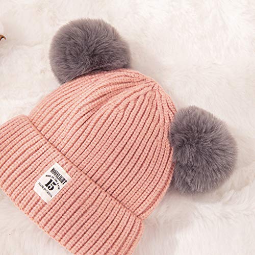 Boneca de chapéus de malha fofa para meninos inverno meninas bonés infantis crianças malhas de bebê bonés de cuidados