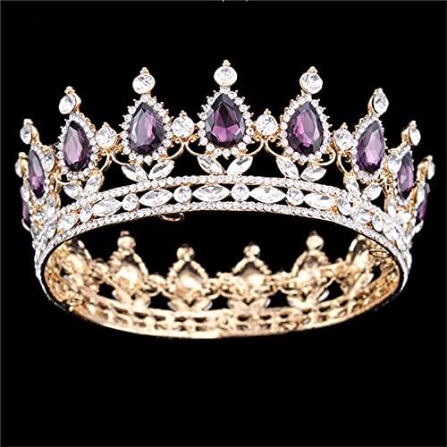 Vanias Crystal Tiara Birthday Tiaras Crown for Women Wedding Bridal Prom Festa de Aniversário