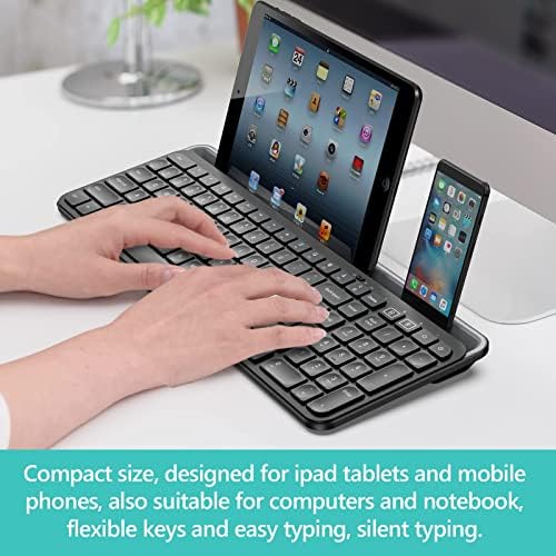 Teclado Bluetooth para iPad com suporte para telefone e conjunto de mouse Bluetooth