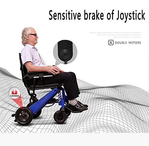 Neochy Fashion Portátil Cadeira de rodas portátil Super Lightweight Electric Wheelchairs Pesent Somente 63 libras suporta