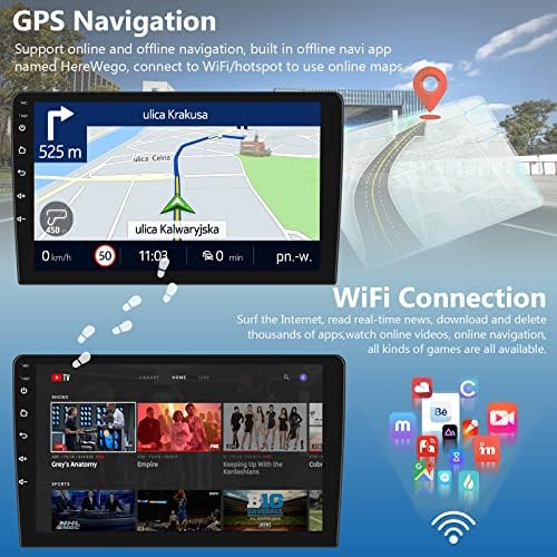 Rádio estéreo do Android 11 Car com o CarPlay Android AUTOMENTE para Volkswagen Golf 2004-2008/Volkswagen Bora 2004-2006, unidade de cabeça sensível ao toque de 9 polegadas Bluetooth GPS Navigation Hi-Fi, SWC, Wifi, FM/RDS