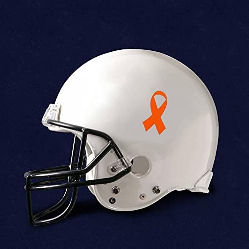 Decalque de fita de conscientização laranja - Use no seu capacete ou veículo - decalque de fita laranja para leucemia, câncer de rim,