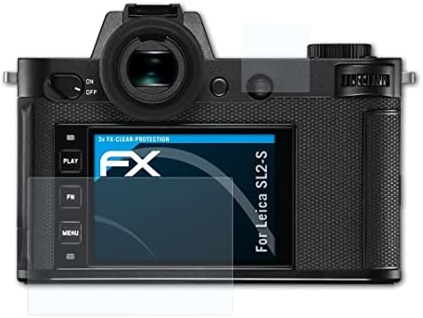 AtFolix Screen Protection Film Compatível com o protetor de tela Leica SL2-S, filme protetor de proteção FX ultra-claro