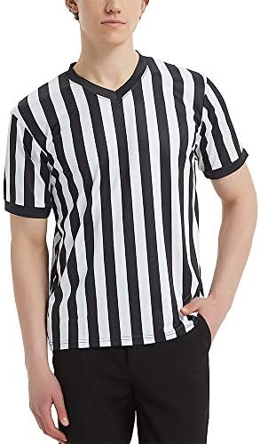 Toptie Sporting Goods Armador masculino Camisa Oficial de Via Black & White Stripe Jersey