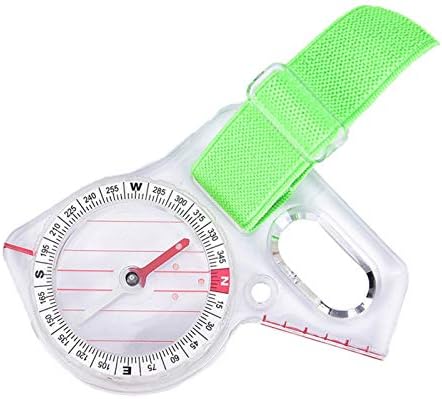 XJJZS 1 PC PC Outdoor Professional Thumb Compass Elite Competition Orientando a Compass portátil Map Map Scale Compass