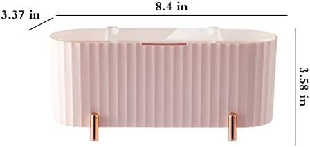 #CD54ie Beauty E-GG Storage Caixa com capa transparente caixa à prova de poeira Cotton Swab Poff Puff Storage Caixa doméstico de algodão PA