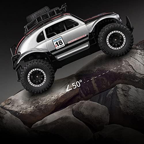 UJIKHSD RC CAR High Speed ​​Remote Control Car 1/14 Escala de 2,4 GHz Rádio Fast 25 km/h 4x4 Off Rodote Remote Control Trucks com luz LED, todos os carros RC de terreno, caminhões RC para adultos para crianças