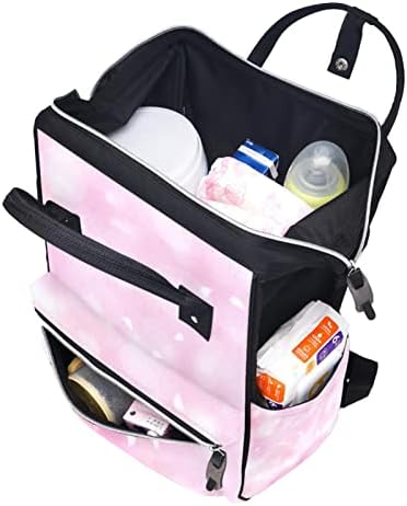 Mochila de viagem Guerotkr, bolsa de fraldas, bolsas de fraldas de mochila, padrão de graffiti de arte rosa