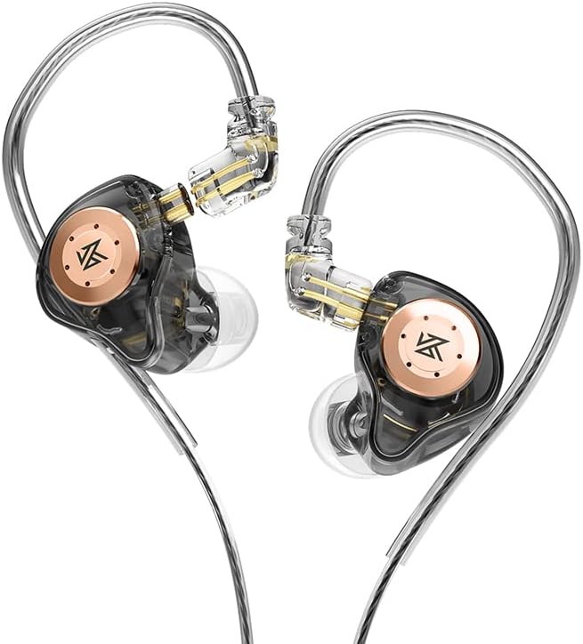 Fones de ouvido Yinyoo KZ Edx Pro Ears fones de ouvido com 1dd, edx pro conectado em ouvidos em ouvido hifi bass de fundo com 1dd novo driver dinâmico de 10 mm sobre fone de ouvido com cabo destacável