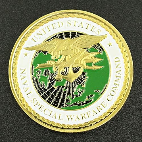 Estados Unidos Naval Comando de Guerra Especial Navy Seals colecionáveis ​​Golad Plated Coin Coin Coin Coin Coin Coin