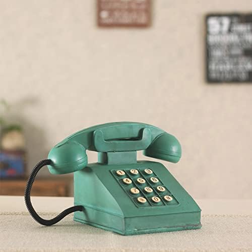 Telefone antigo Myaou Creative retro decorativo Resina rotativa rotativa telefonia decoração de capa de barra decoração de decoração