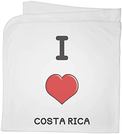 Azeeda 'I Love Costa Rica' Cotton Baby Clanta / xale