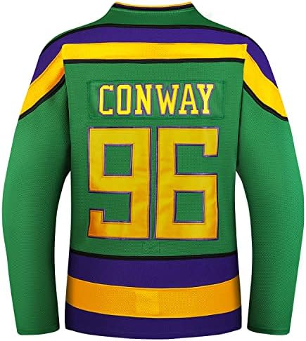 Charlie Conway #96 Mighty Ducks Ice Hockey Jersey S-xxxl