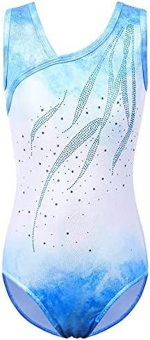 Baohulu ginástica collant meninas brilhantes Diamond Ballet Dance One Piece roupas