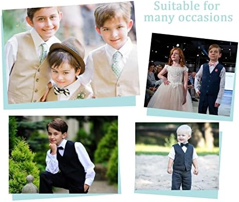 Meninos ternos de meninos Slim Fit Fit 4 peças Terno formal de roupas para crianças Smoking Wedding Conjunto de meninos de menino com calças de colete e gravata