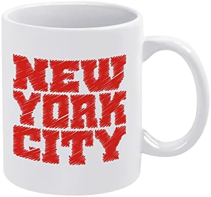 New York City Print Canela Coffee Cere Creamic Cup Cuple Gift com design de logotipo para o escritório Home Mulher Men