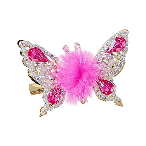 Cabelo de borboleta voadora Clipes de cabelo de borboleta brilhante mulher mulher liga liga liga de cabelo voador de