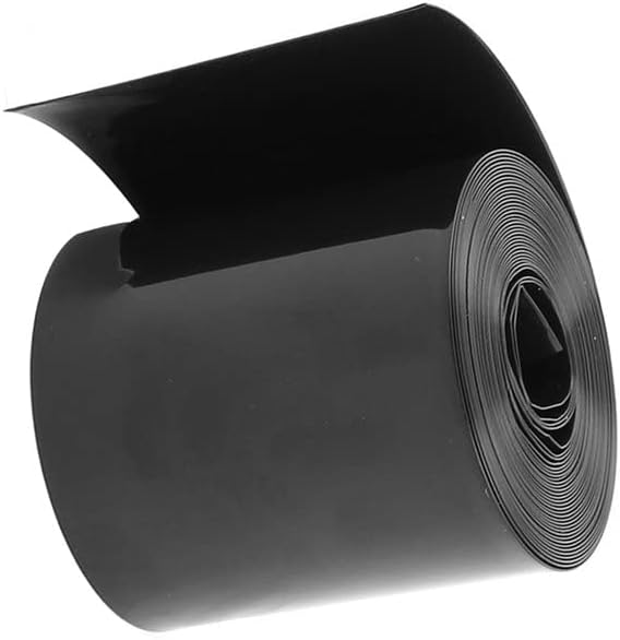 Tubos de encolhimento de calor de 70 mm / 44mm em PVC 5m para 18650 Battery Pack preto -